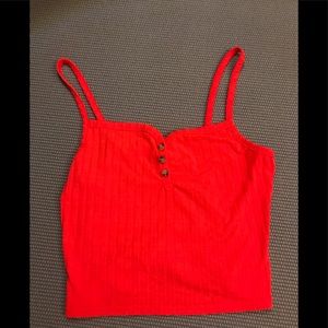 Topshop Cropped Tank Top
